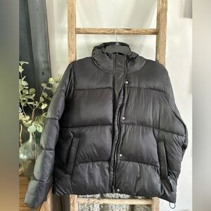 Men's Black Puffer Jacket